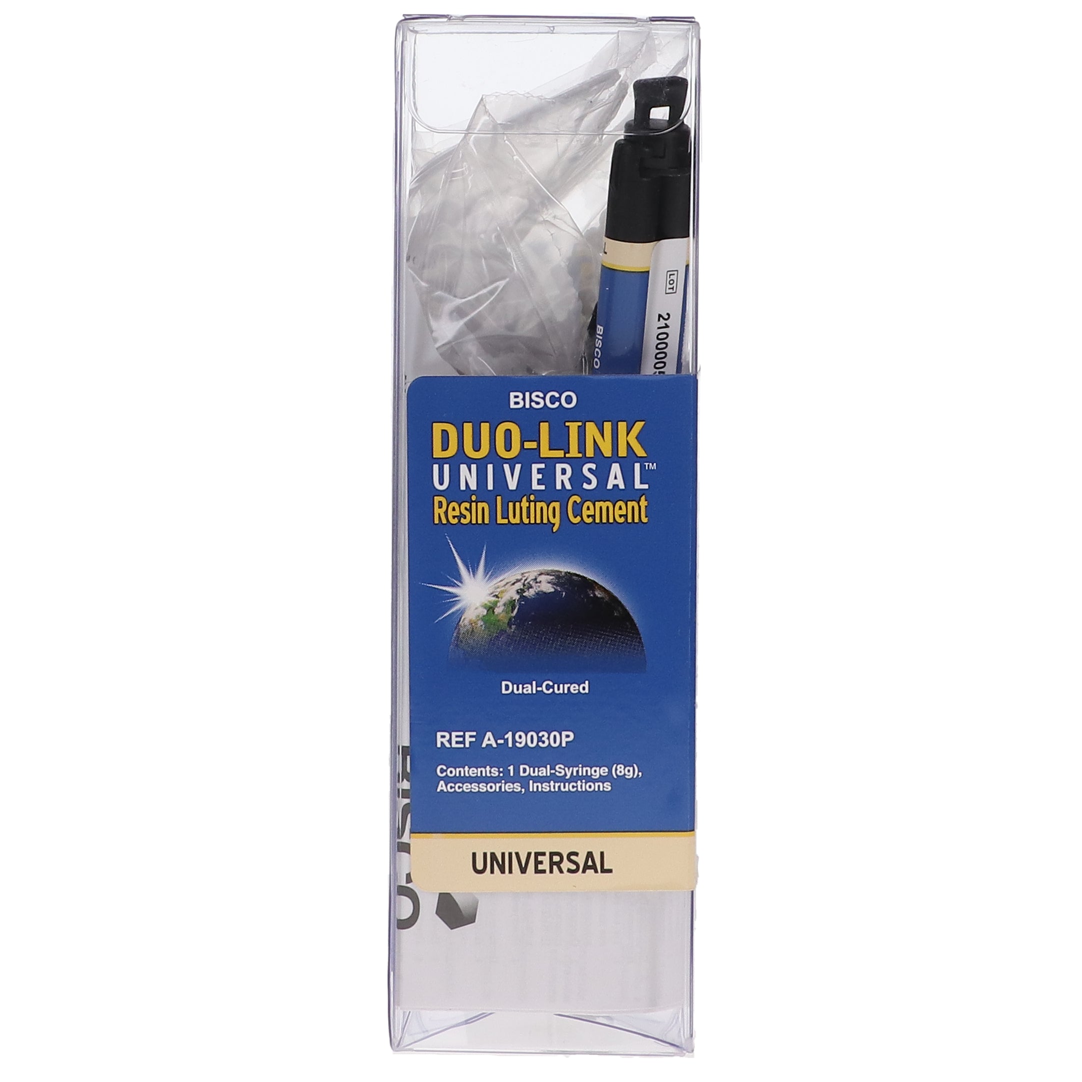 Bisco A-19030P Duo-Link Universal Resin Luting Cement Dual Syringe Universal Shade 8 Gm Bisco A-19030P Duo-Link Universal Resin Luting Cement Dual Syringe Universal Shade 8 Gm